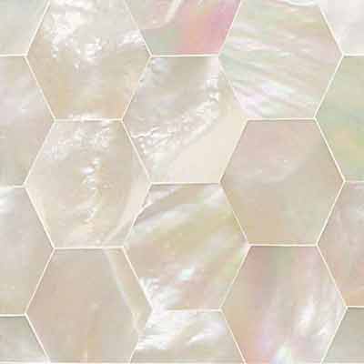 Daltile Daltile Ocean Jewels Hexagon Mother Of Pearl Tile & Stone