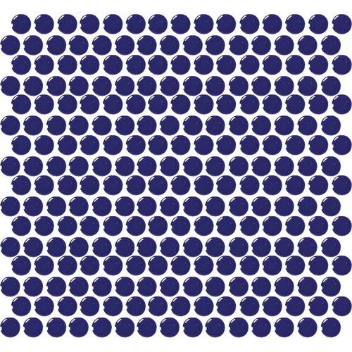 Daltile Daltile Retro Round Mosaics Cobalt Circle Tile & Stone