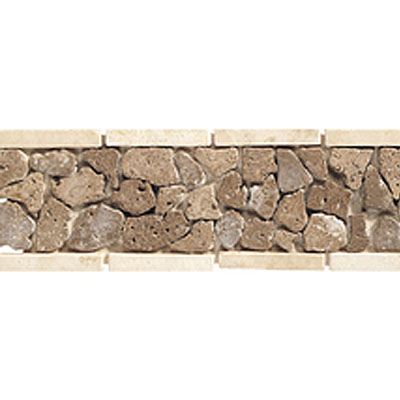Daltile Daltile Stone Decorative Borders Walnut Pebble Tile & Stone