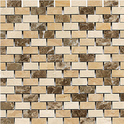 Daltile Daltile Stone Decorative Mosaics Adda Blend Brick Joint Polished Tile & Stone