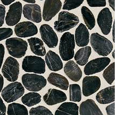 Daltile Daltile Stone Decorative Pebble Mosaics Black River Pebble Mosaic Tile & Stone