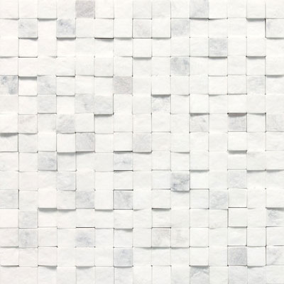 Daltile Daltile Stone a la Mod Mosaics High/Low Split Face - Contempo White Tile & Stone