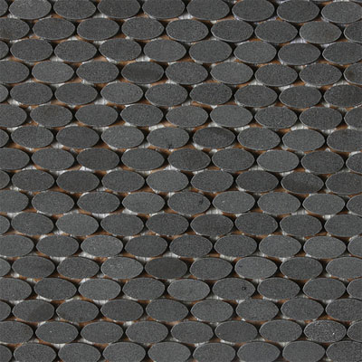 Daltile Daltile Stone a la Mod Mosaics Oval Polished - Urban Bluestone Tile & Stone