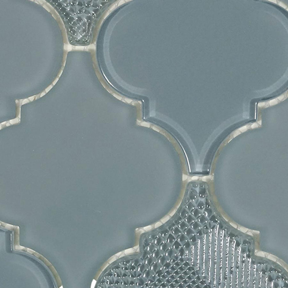 Diamond Tech Glass Diamond Tech Glass Captiva Arabesque Mosaic Evening Bay (Sample) Tile & Stone