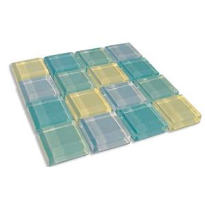 Diamond Tech Glass Diamond Tech Glass Dimension Mosaic 1 x 1 Mixes Mountain Air (Sample) Tile & Stone