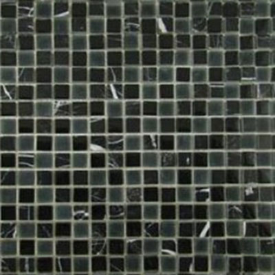 Diamond Tech Glass Diamond Tech Glass Impact 5/8 Glass & Stone Mosaic Midnight (Sample) Tile & Stone
