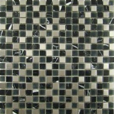 Diamond Tech Glass Diamond Tech Glass Impact 5/8 Glass & Stone & Metal Mosaic Midnight (Sample) Tile & Stone