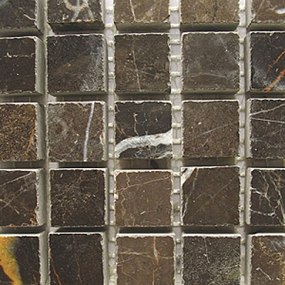 Diamond Tech Glass Diamond Tech Glass Stone Series 5/8 Polished Mosaic Emperador Dark (Sample) Tile & Stone