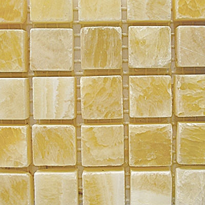 Diamond Tech Glass Diamond Tech Glass Stone Series 5/8 Polished Mosaic Honey Onyx (Sample) Tile & Stone