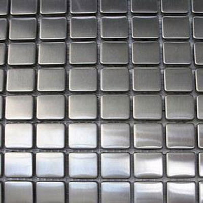 Diamond Tech Glass Diamond Tech Glass Metal Series Mosaic Small Square (Sample) Tile & Stone
