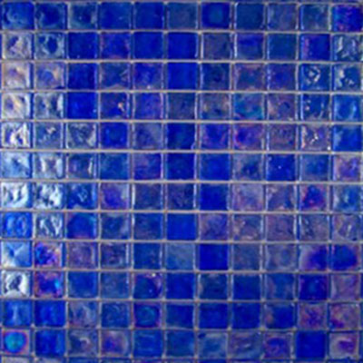Diamond Tech Glass Diamond Tech Glass Vista 3/4 x 3/4 Iridescent Mosaic Liberty Blue (Sample) Tile & Stone