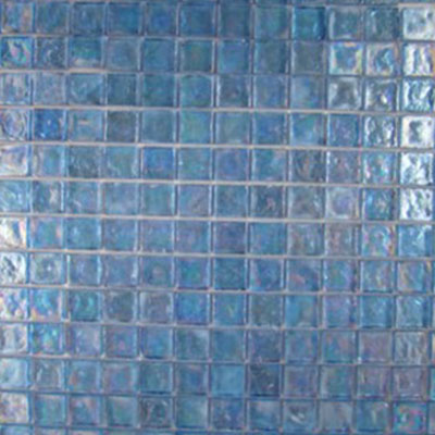 Diamond Tech Glass Diamond Tech Glass Vista 3/4 x 3/4 Iridescent Mosaic Fountain Blue (Sample) Tile & Stone