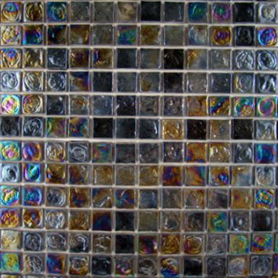 Diamond Tech Glass Diamond Tech Glass Vista 3/4 x 3/4 Iridescent Mosaic Cocoon (Sample) Tile & Stone