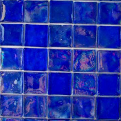 Diamond Tech Glass Diamond Tech Glass Vista 1 5/8 x 1 5/8 Iridescent Mosaic Liberty Blue (Sample) Tile & Stone