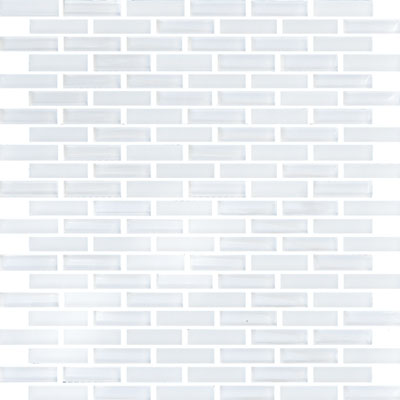 Eleganza Tiles Eleganza Tiles Vetro Staggered Brick Snow White Staggered Brick Tile & Stone