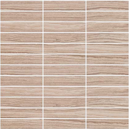 Eleganza Tiles Eleganza Tiles Layers Mosaic Matte (1 x 4) Beige Tile & Stone