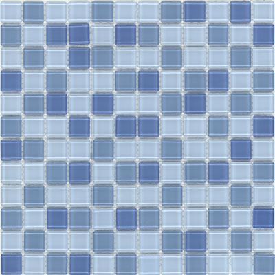 Elida Ceramica Elida Ceramica Elida Glass Mosaic Baby Blue Multicolor Tile & Stone