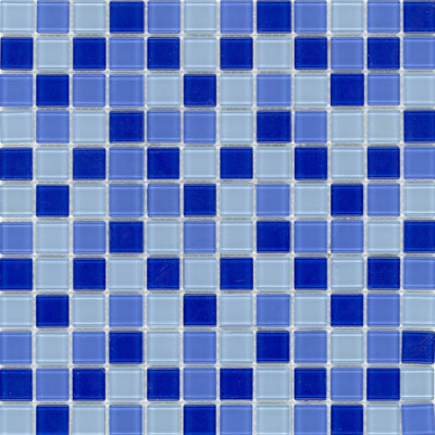 Elida Ceramica Elida Ceramica Elida Glass Mosaic Blue Multicolor Tile & Stone