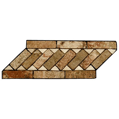 Stone Collection Stone Collection Mexican Travertine Decorative Borders Cheryl Tile & Stone