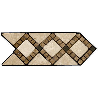 Stone Collection Stone Collection Mexican Travertine Decorative Borders Melissa Tile & Stone