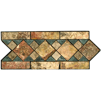 Stone Collection Stone Collection Mexican Travertine Decorative Borders Michelle Tile & Stone