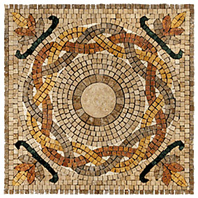 Stone Collection Stone Collection Mexican Travertine Medallions Cordoba Tile & Stone