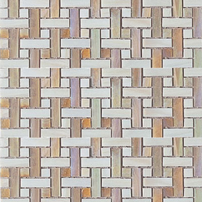 Interceramic Interceramic Interglass - 12 x 12 Mosaics Ocre Weaves Tile & Stone