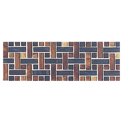 Interceramic Interceramic Interglass - 4 x 12 Mosaics Weaves Marrone Mosaic Tile & Stone