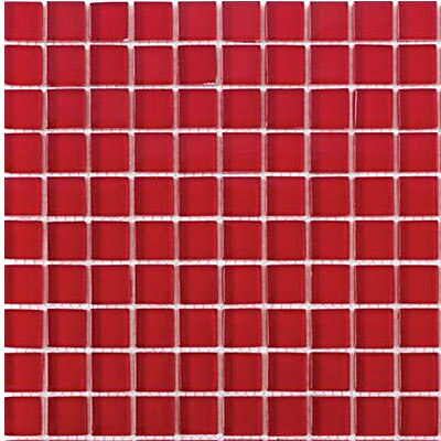 Interceramic Interceramic Interglass Shimmer Mosaic 1 x 1 Red Tile & Stone