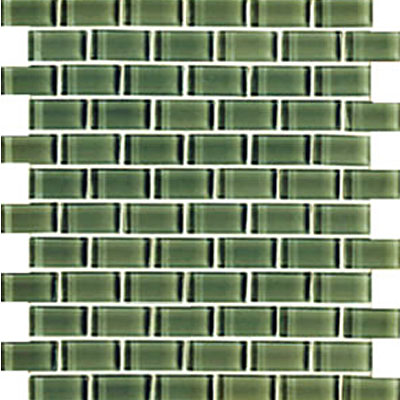 Interceramic Interceramic Interglass Shimmer Mosaic 1 x 2 Forrest Tile & Stone