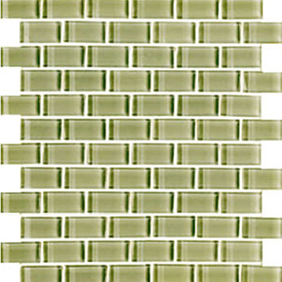 Interceramic Interceramic Interglass Shimmer Mosaic 1 x 2 Meadow Tile & Stone