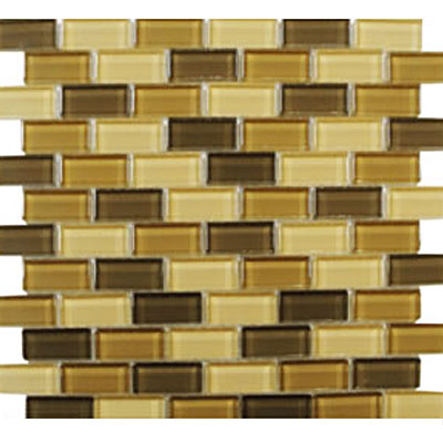 Interceramic Interceramic Interglass Shimmer Blends Mosaic 1 x 2 Desert Tile & Stone