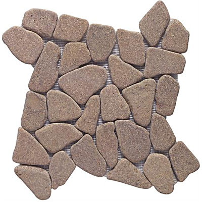 Interceramic Interceramic Pebble Stones Mosaic 12 x 12 Marrone Tile & Stone