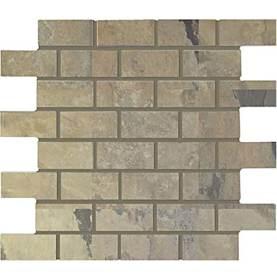 Interceramic Interceramic Rustic Lodge Bricklay Mosaic 12 x 12 Golden Dawn Tile & Stone