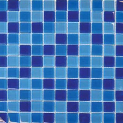 MS International MS International Glass Mosaics 1 x 1 Blue Blend Glass Tile & Stone