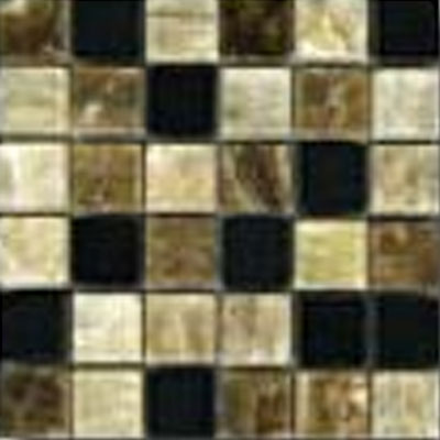 Maestro Mosaics Maestro Mosaics Stone Mosaic 5/8 x 5/8 Honey Onyx Black Tile & Stone