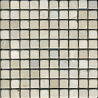 Maestro Mosaics Maestro Mosaics Marble 5/8 x 5/8 Mosaic Tumbled Crema Light Tile & Stone