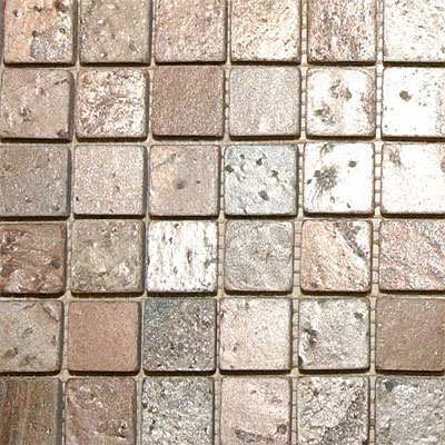 Maestro Mosaics Maestro Mosaics Slate 1 x 1 Mosaic Copper Tile & Stone