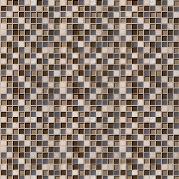 Mannington Mannington Accent Gallery Glass & Stone Blends 1 x 1 Mosaic Java Blend (Sample) Tile & Stone