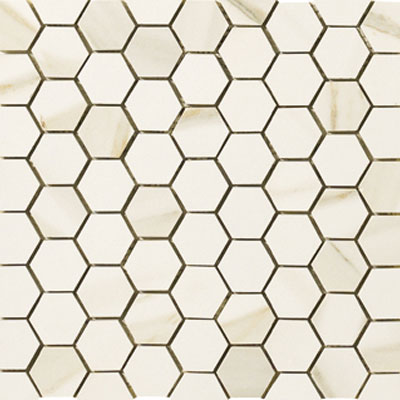 Marazzi Marazzi Timeless Collection Mosaic (1 3/4 x 1 1/2 Hexagon) Calacatta Pearl Tile & Stone