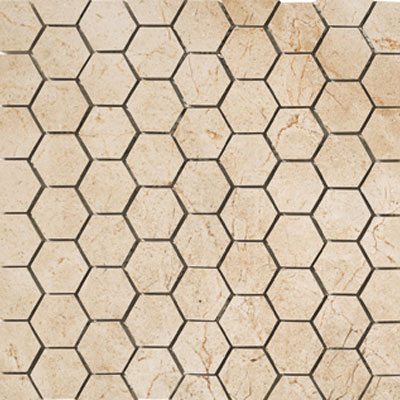 Marazzi Marazzi Timeless Collection Mosaic (1 3/4 x 1 1/2 Hexagon) Marfil Cream Tile & Stone