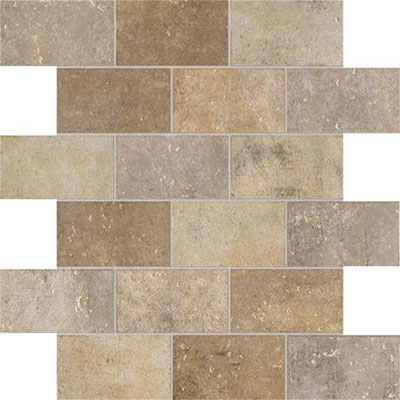 Marazzi Marazzi Walnut Canyon Mosaic (2x4 Brick) Cream Tile & Stone