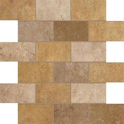 Marazzi Marazzi Walnut Canyon Mosaic (2x4 Brick) Golden Tile & Stone