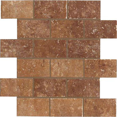 Marazzi Marazzi Walnut Canyon Mosaic (2x4 Brick) Umber Tile & Stone