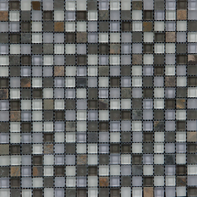 Megatrade Corp. Megatrade Corp. Glass Mosaic Mix 12 x 12 Green Tile & Stone