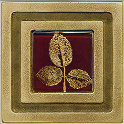 Miila Studios Miila Studios Bronze Milan 4 x 4 Milan With Small Leaves Tile & Stone