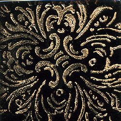 Miila Studios Miila Studios Glass Deco Series - Classics 2 x 2 Black Gold Tile & Stone