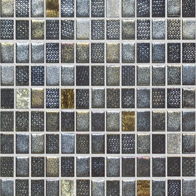 Onix Mosaico Onix Mosaico Fuse Glass Mosaic Metal Gray Tile & Stone