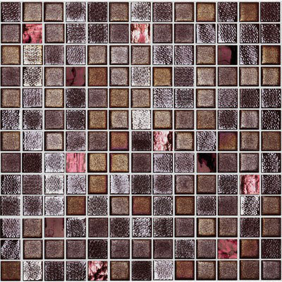 Onix Mosaico Onix Mosaico Fuse Glass Mosaic Rust/Red Tile & Stone
