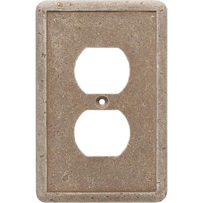 Questech Questech Dorset Switch Plates - Noche Single Duplex Tile & Stone